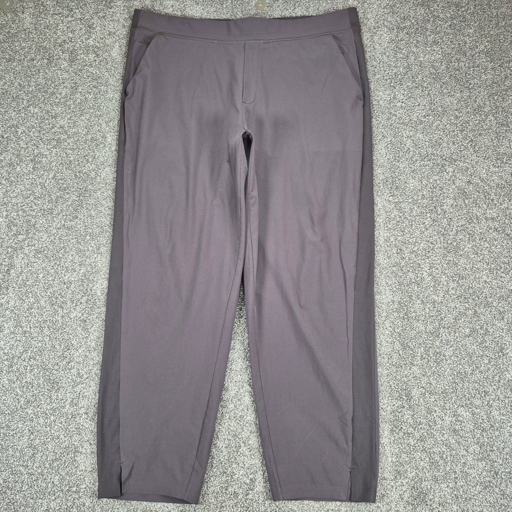 Athleta Brooklyn Ankle Pant Womens 18 Dusk Violet Stretch Pull On